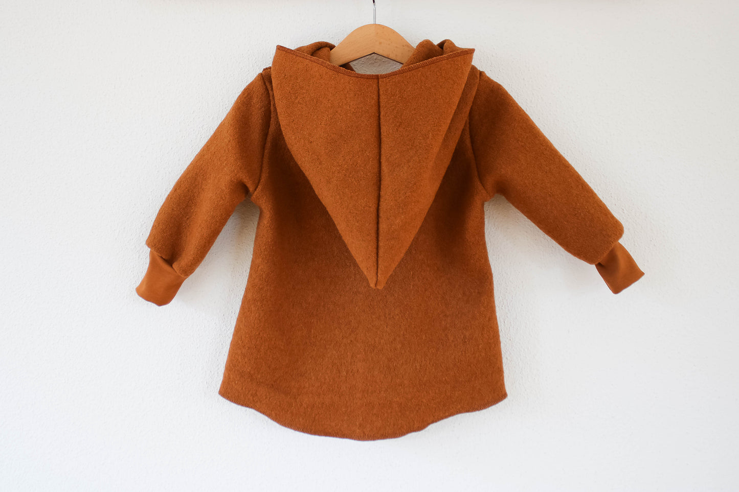 Wollwalk Pullover (Zimt/Beige)