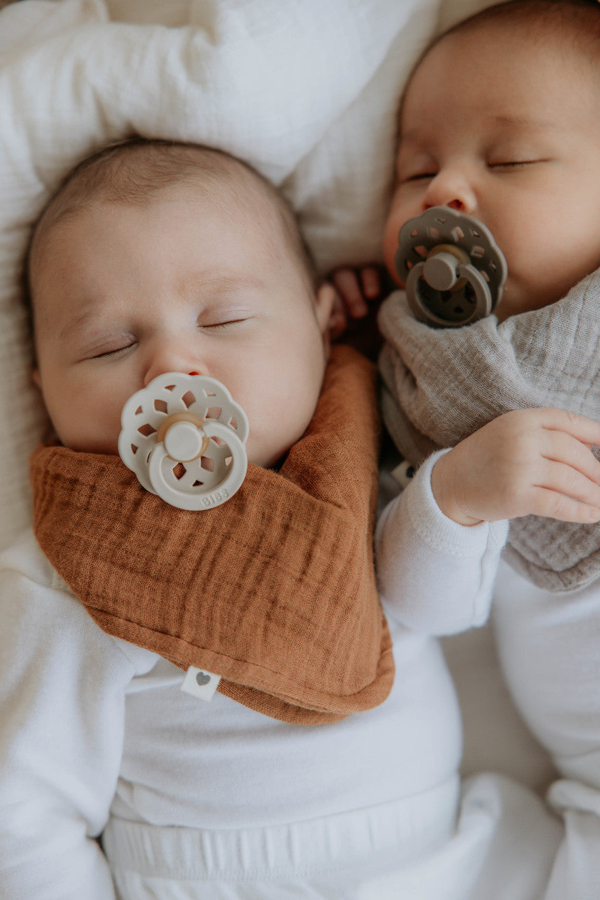 BIBS Schnuller 2 "Boheme-Naturkautschuk" (Dark Oak & Blush) im Set