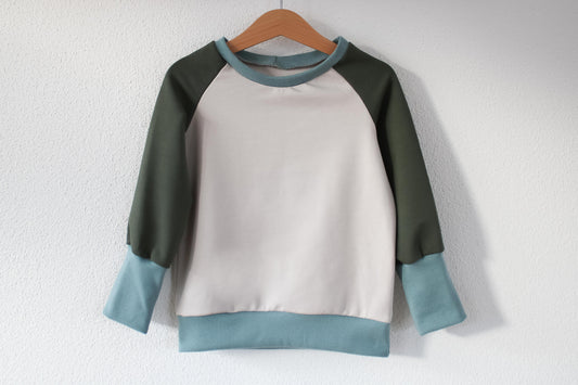 Sweater "Color Block" (Beige)