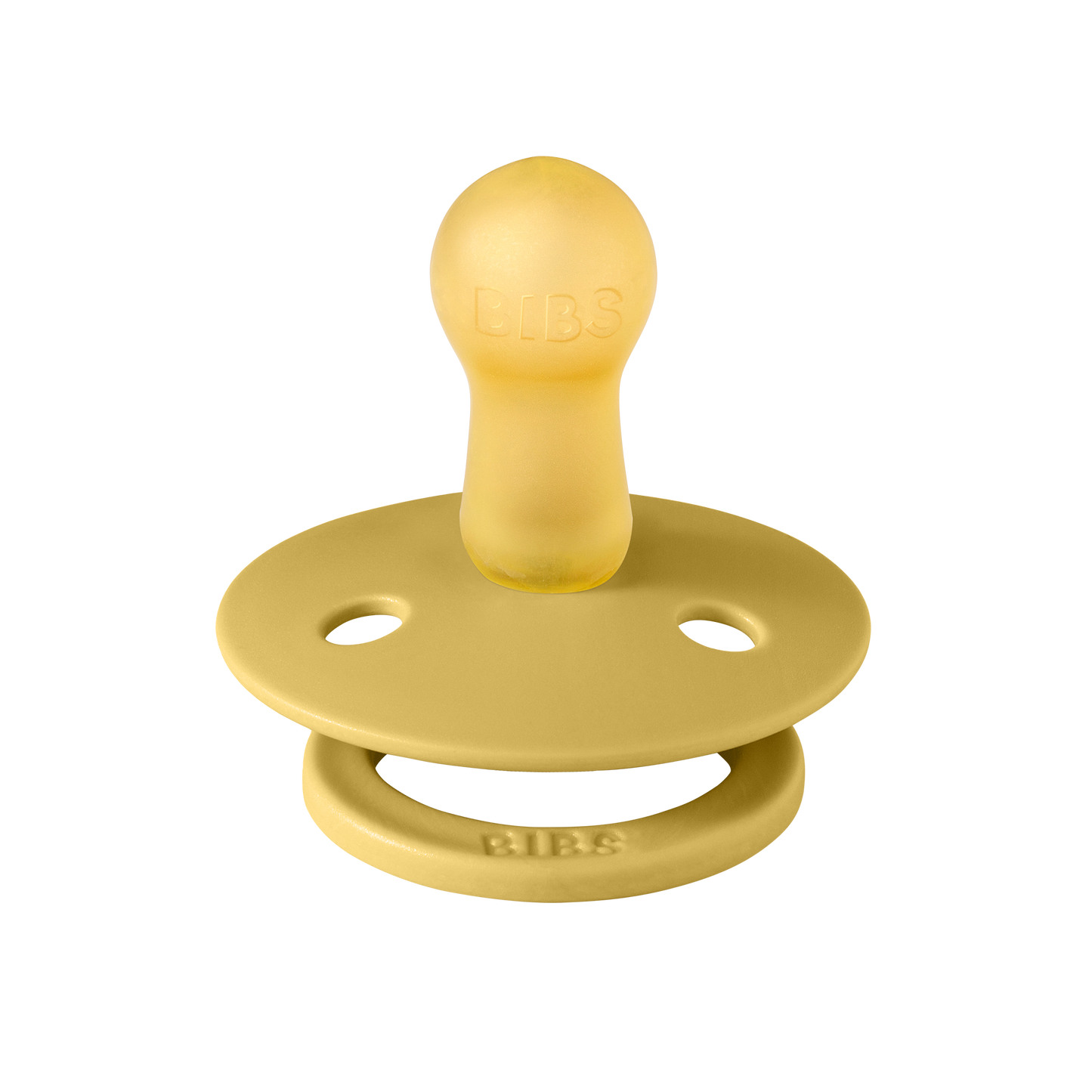 BIBS Schnuller 1 & 2 "Colour-Naturkautschuk" (Vanilla & Mustard) im Set