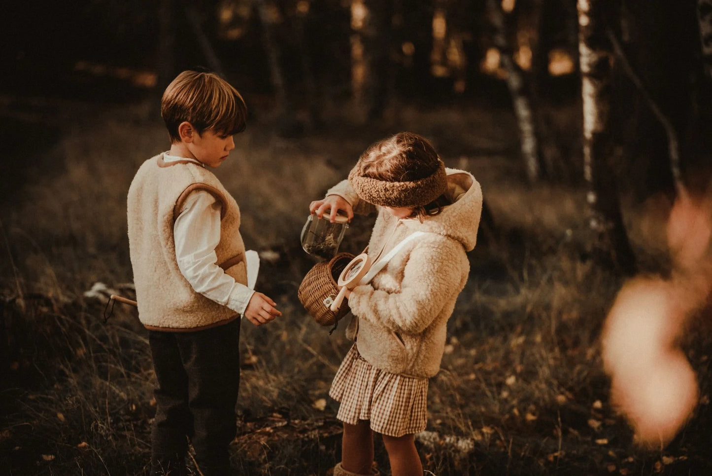 Schurwoll-Jacke "Moody" (Beige) für Kinder