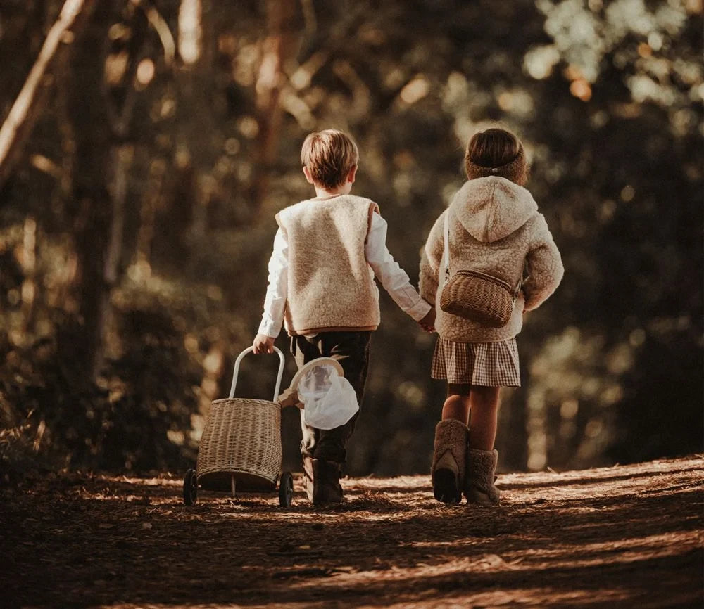 Schurwoll-Jacke "Moody" (Beige) für Kinder