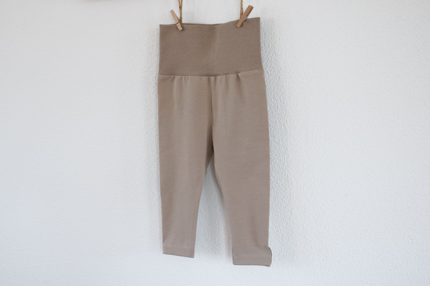 Leggings mit Umschlagbund (Beige)