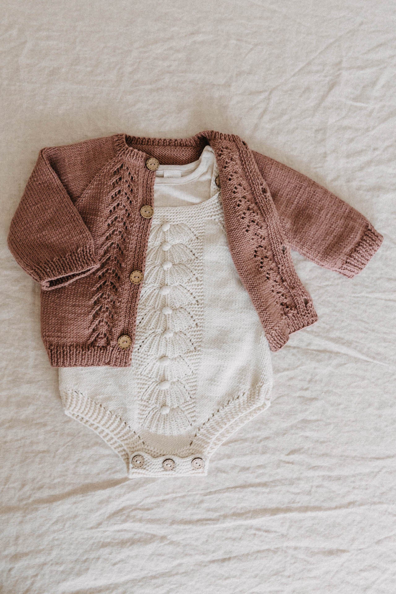 Greenmoonkids Strickromper "GreenMeri" (Ecru)
