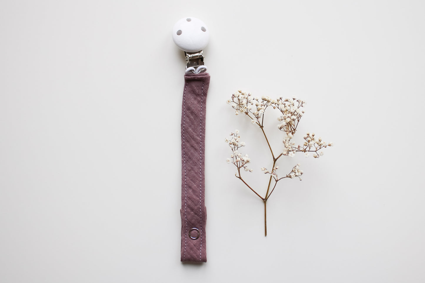 Stoffschnullerkette "Antique Rose"