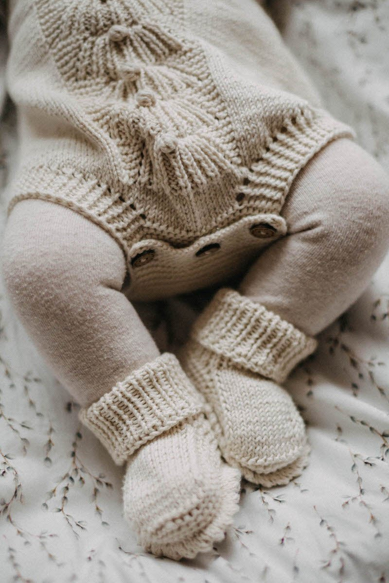 Greenmoonkids Strickromper "GreenMeri" (Ecru)