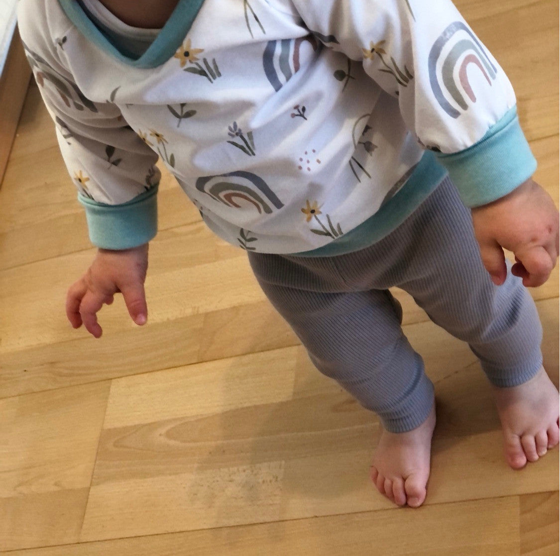 Leggings "Ripp" (Hellgrau)