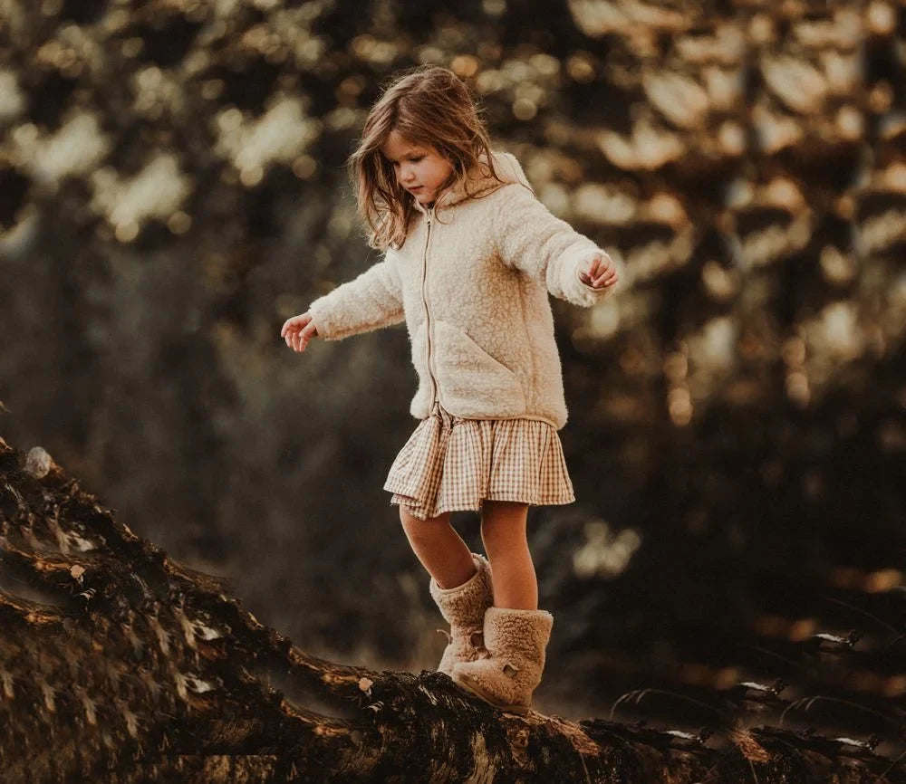 Schurwoll-Jacke "Moody" (Beige) für Kinder