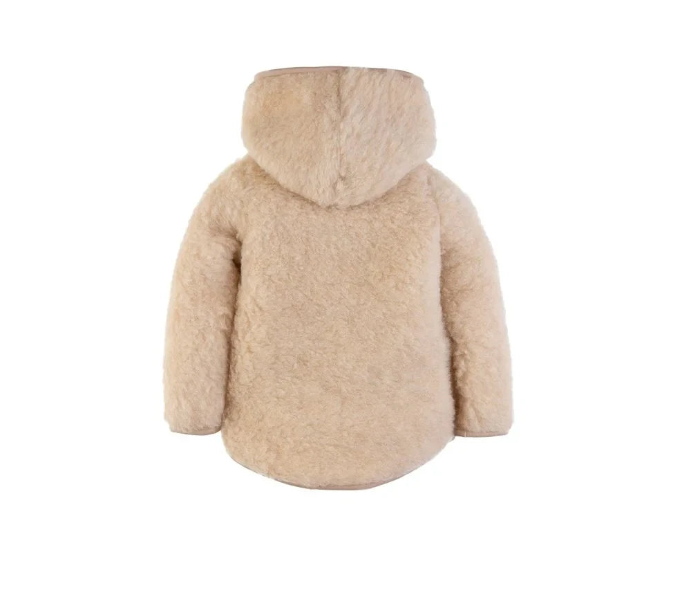 Schurwoll-Jacke "Moody" (Beige) für Kinder