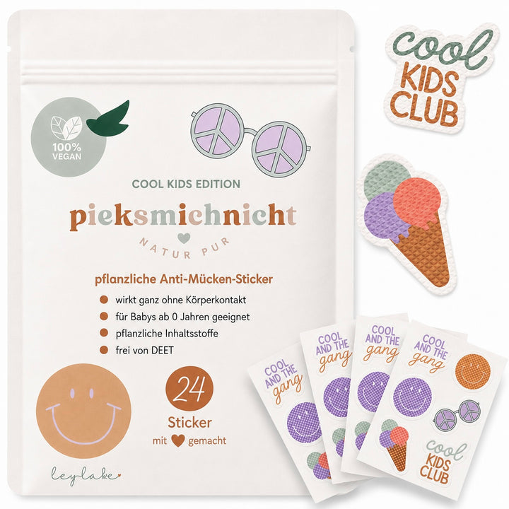 Pieksmichnicht - Anti Mücken Sticker "Cool Kids Club"