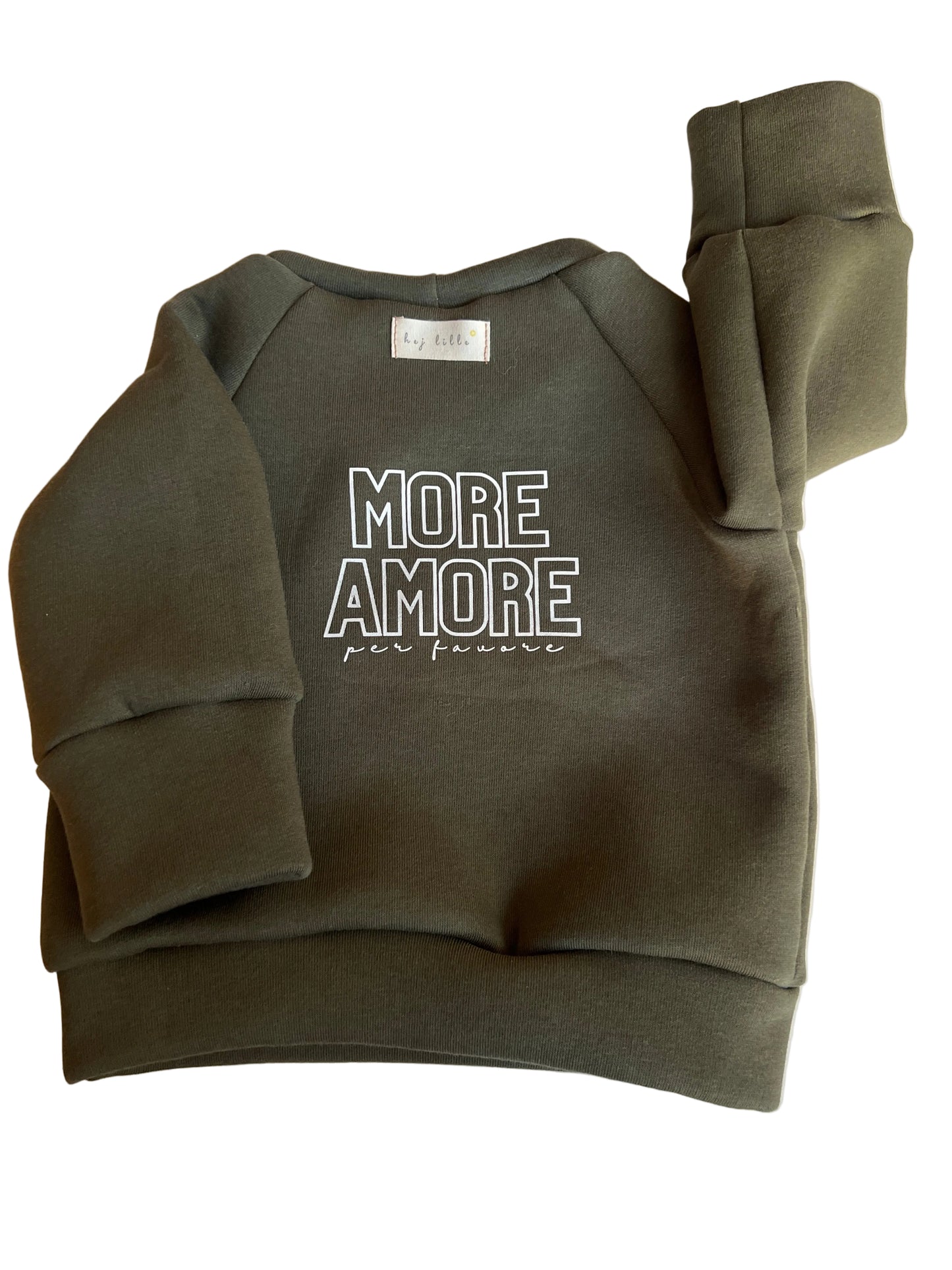 Kuschel-Sweater "More Amore" (Tannengrün)