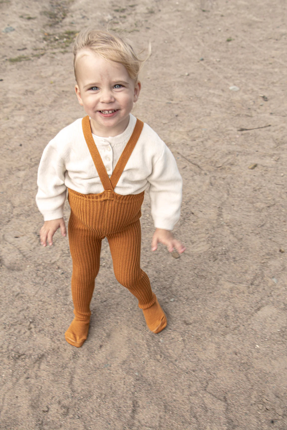 Bio Trägerstrumpfhose "Hippy" (Amber) von Silly Silas