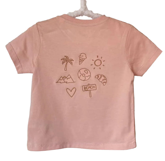 Kids T-Shirt "Summervibes" (Pfirsich)