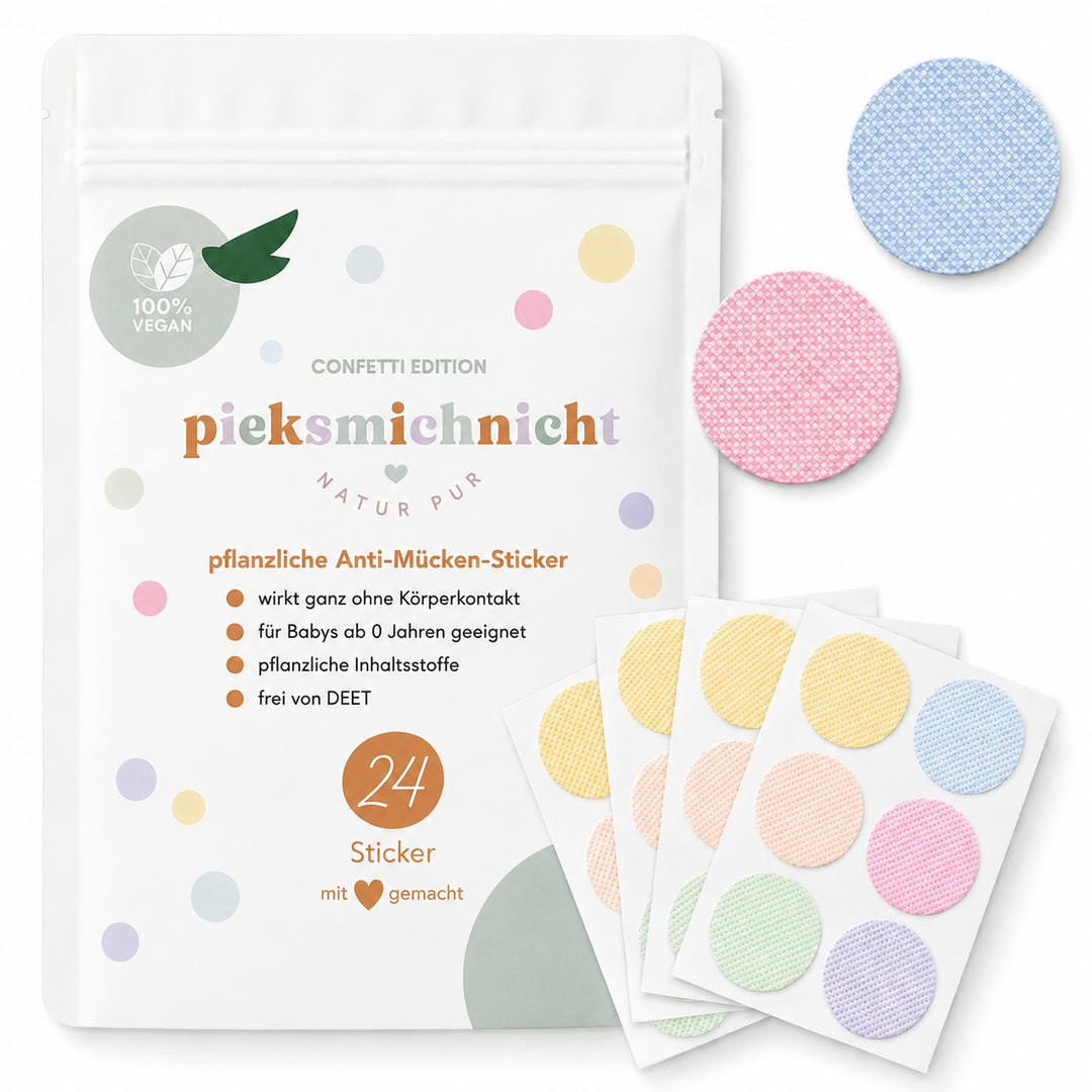 Pieksmichnicht - Anti Mücken Sticker "Confetti"