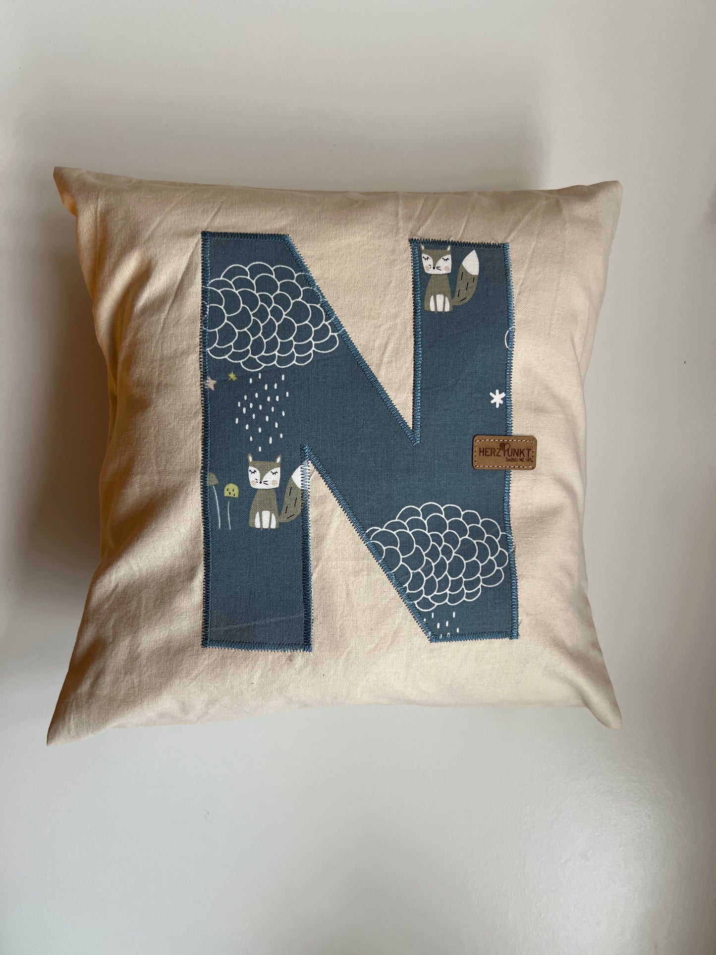 Kissenhülle (Personalisierbar) in Hellbeige