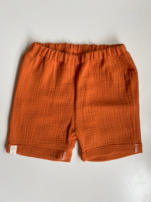 Shorts "Musselin" (Dusty Orange)