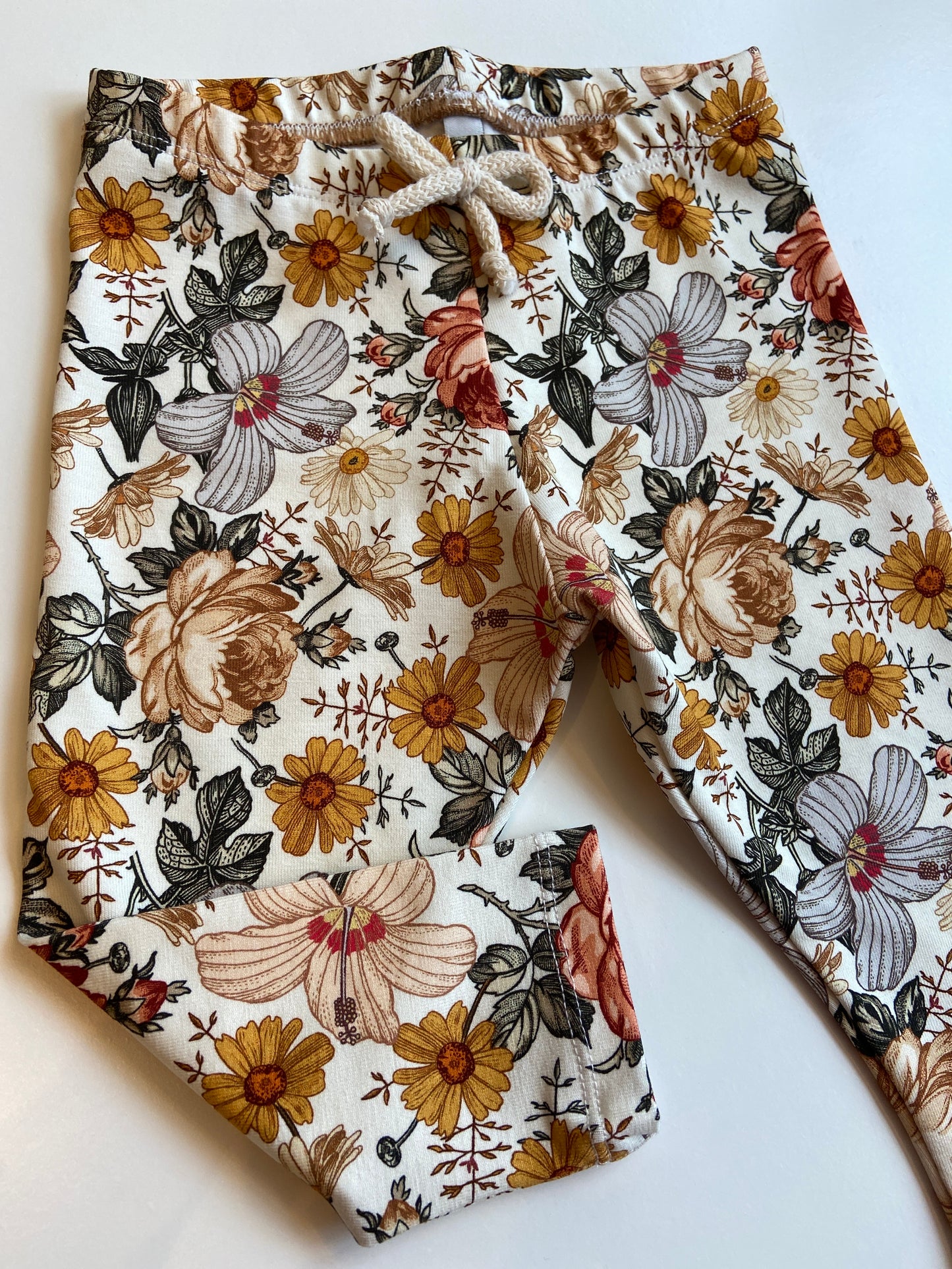 Leggings "Flowers" (handmade)