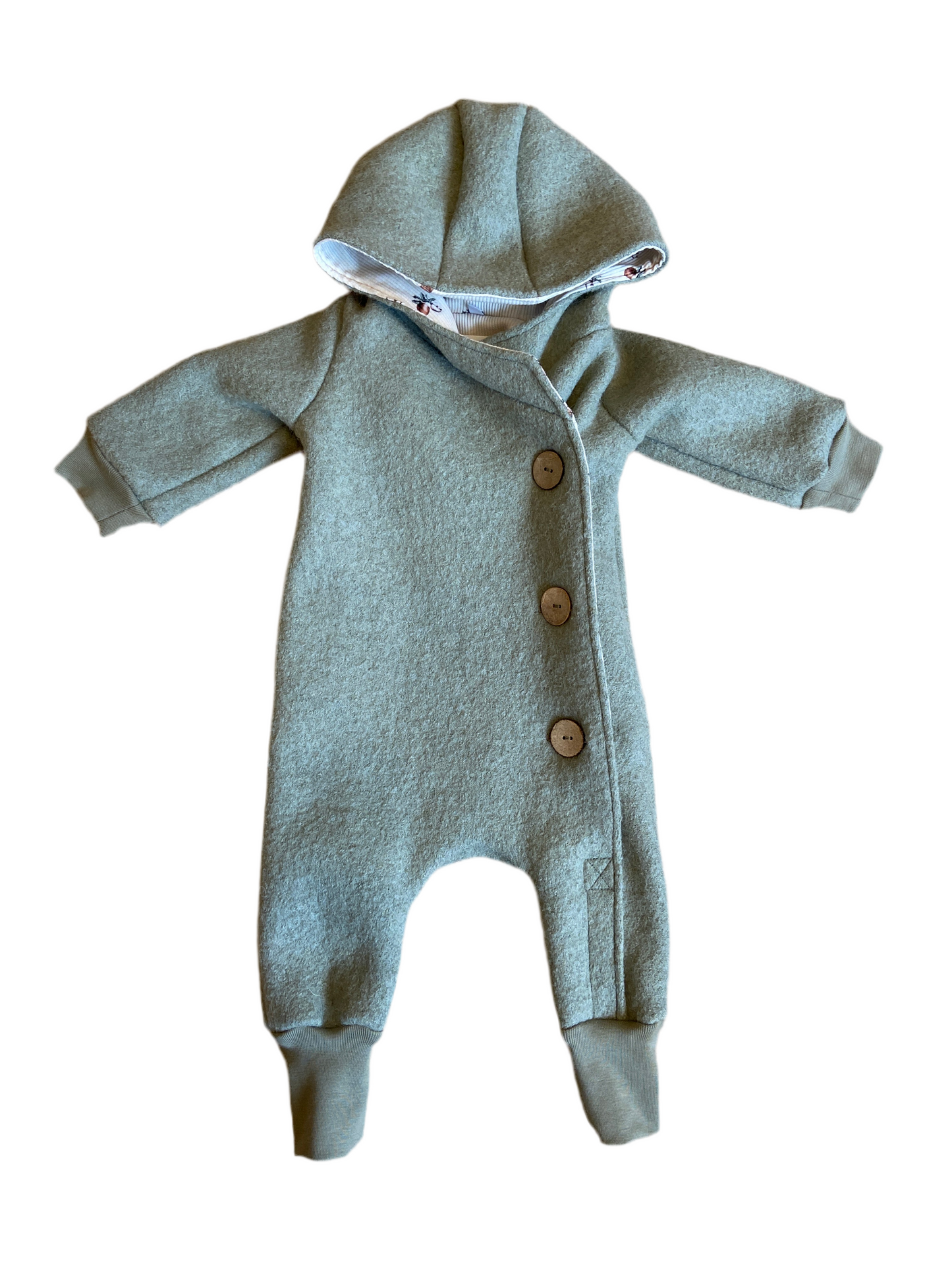 Wollwalk Overall "Vintage Apple" (Hellgrün) - handgemacht