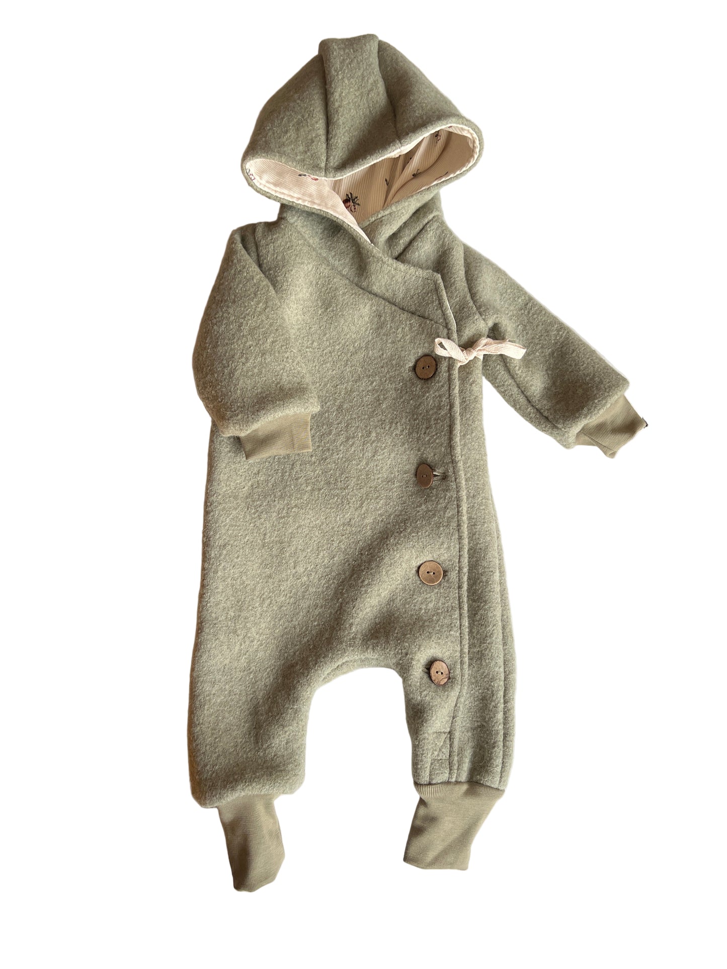 Wollwalk Overall "Vintage Apple" (Hellgrün) - handgemacht