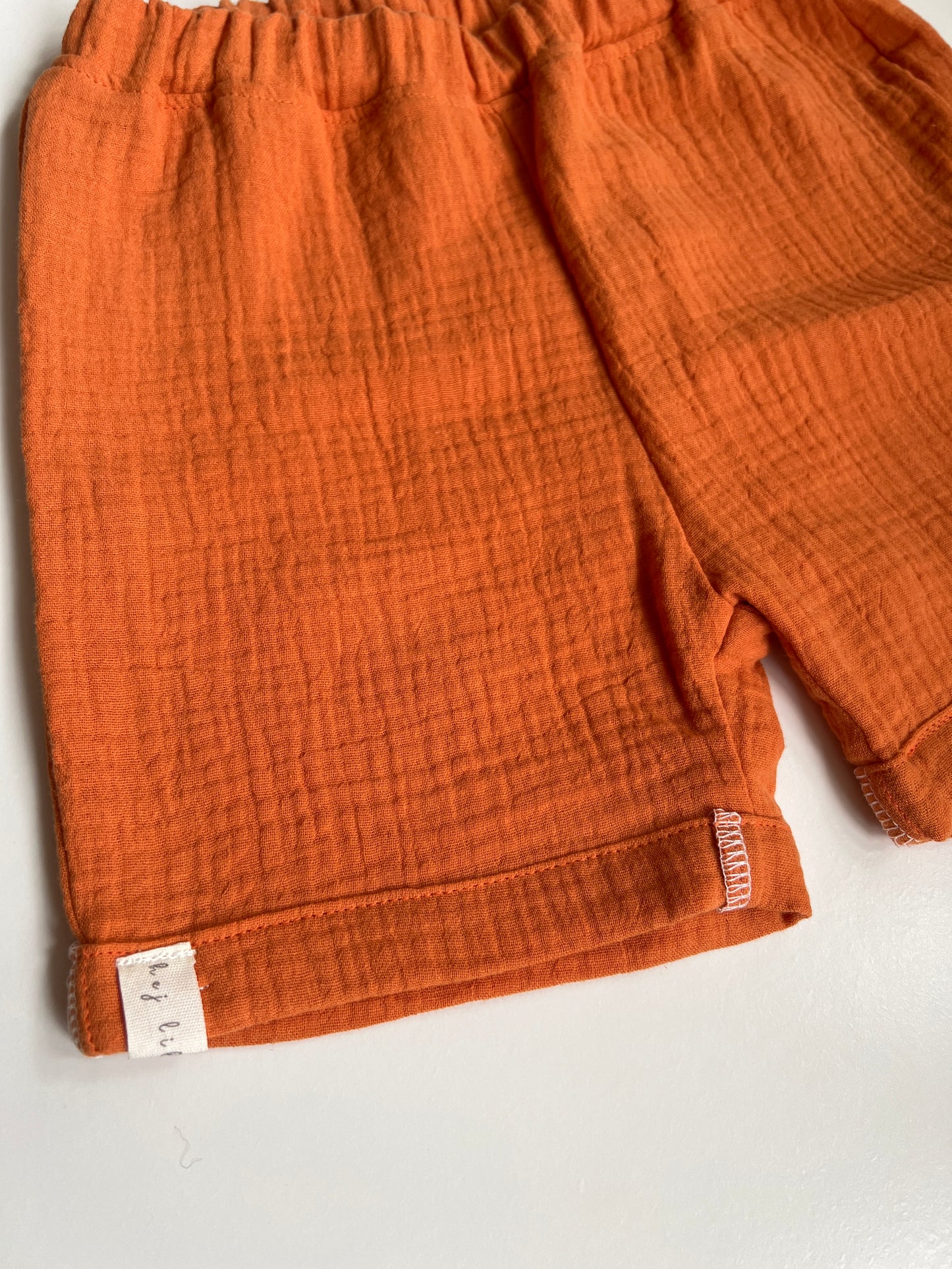 Shorts "Musselin" (Dusty Orange)