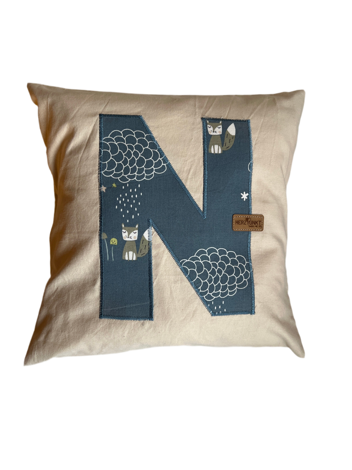 Kissenhülle (Personalisierbar) in Hellbeige