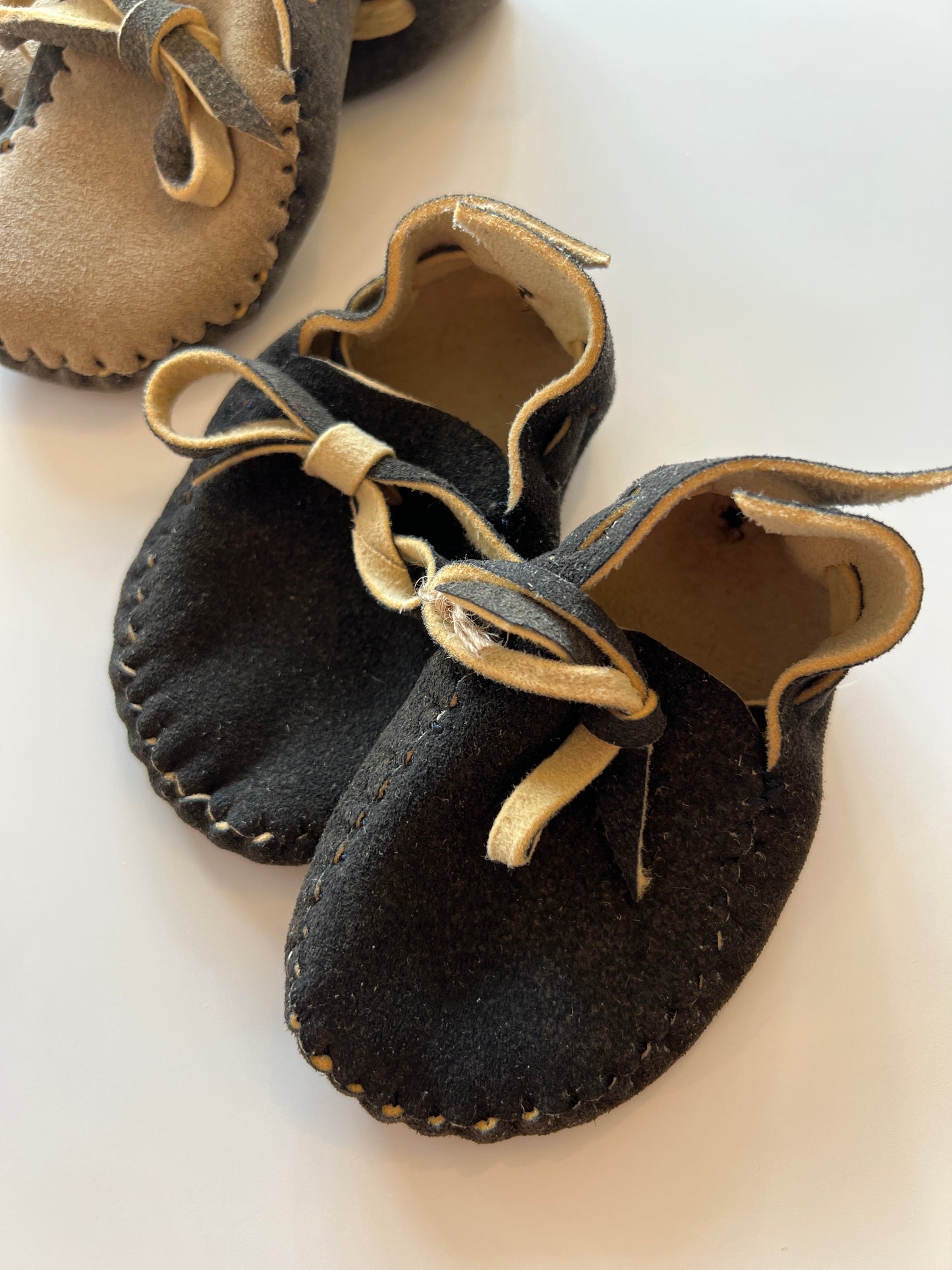 Alpen Mocs - Leder Moccasins (Hirschleder - handmade) ohne Bund