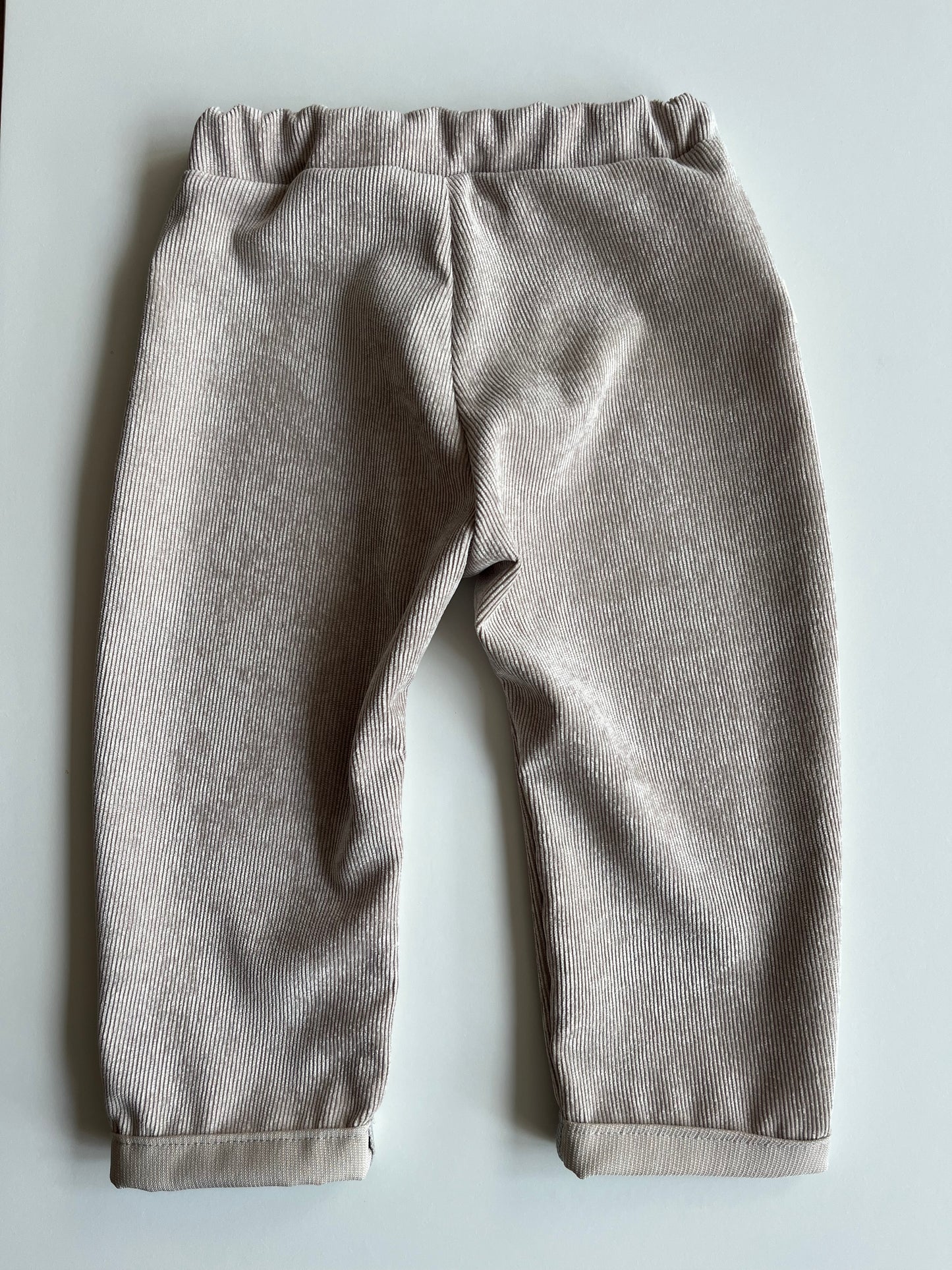 Weite Hose "Feincord" (Beige)