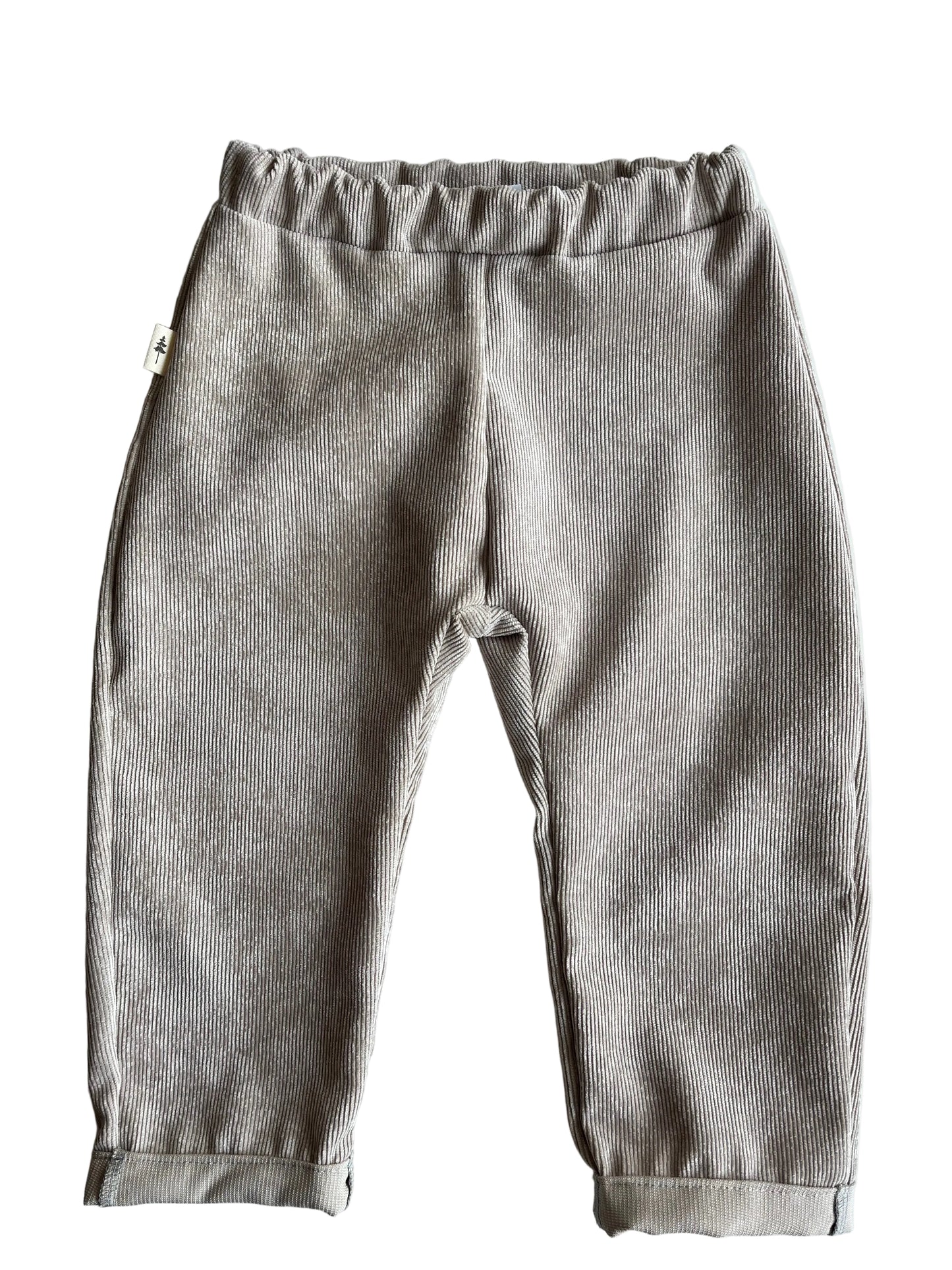 Weite Hose "Feincord" (Beige)