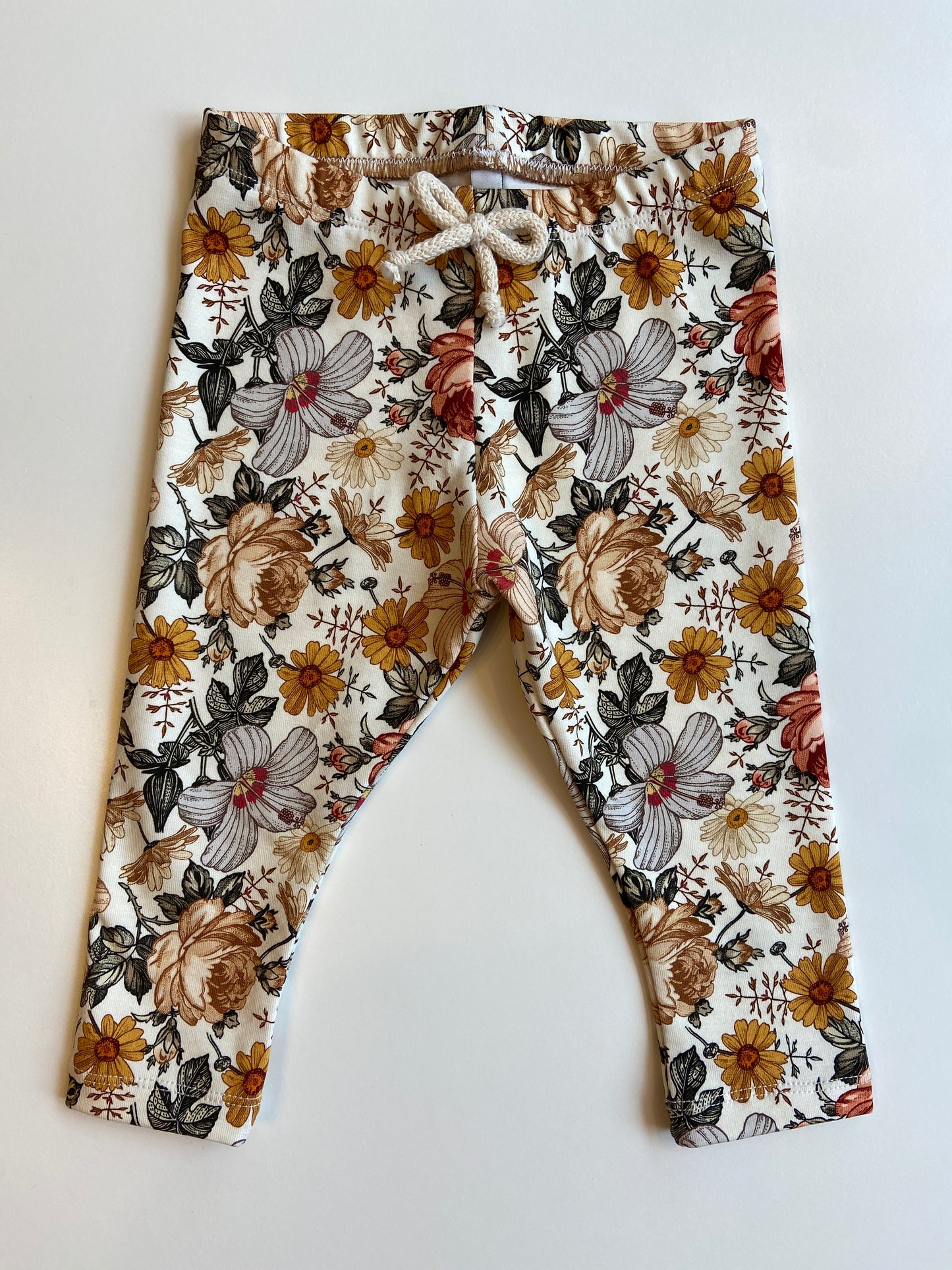 Leggings "Flowers" (handmade)