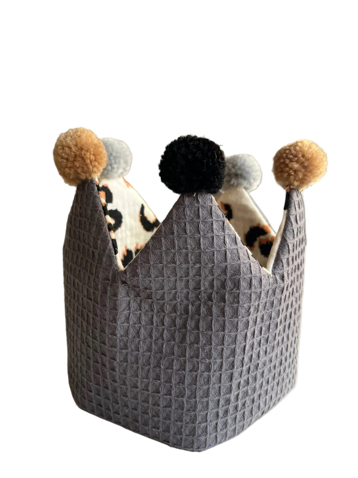 Geburtstagskrone "Musselin" (Kupfer/Leo und Blau/Leo) mit Pompons