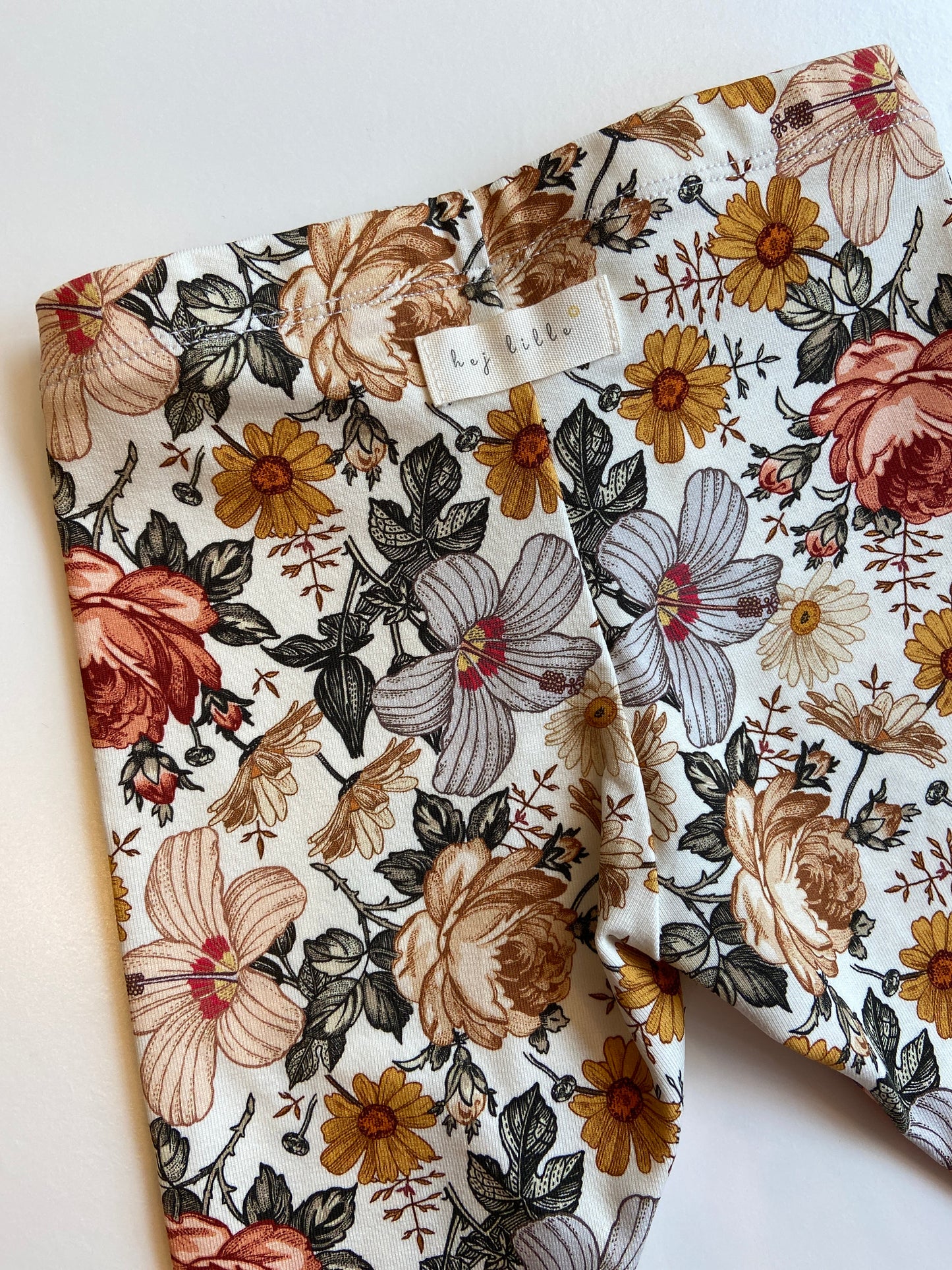 Leggings "Flowers" (handmade)