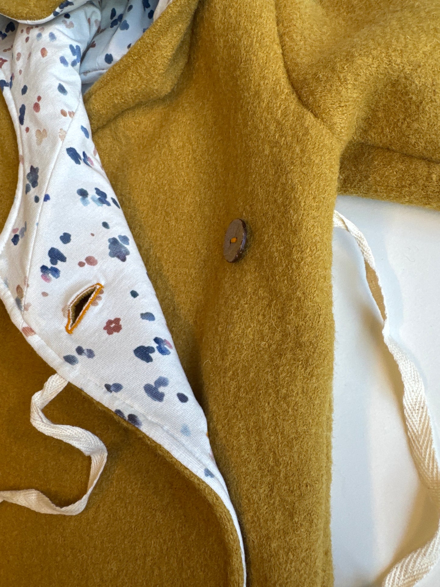 Wollwalk Overall "Happy Dots" (Gelb) - handgemacht