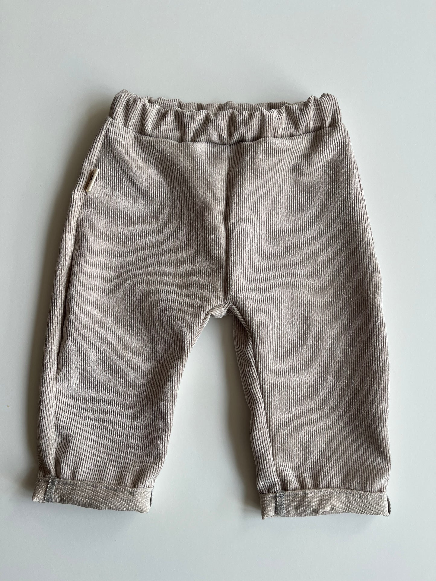 Weite Hose "Feincord" (Beige)