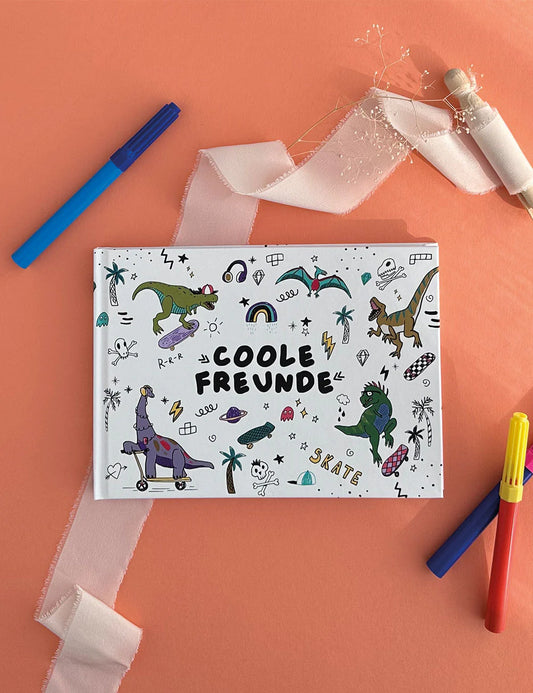 Freundebuch "Cool School Dinos" von Fischomaswerkstatt