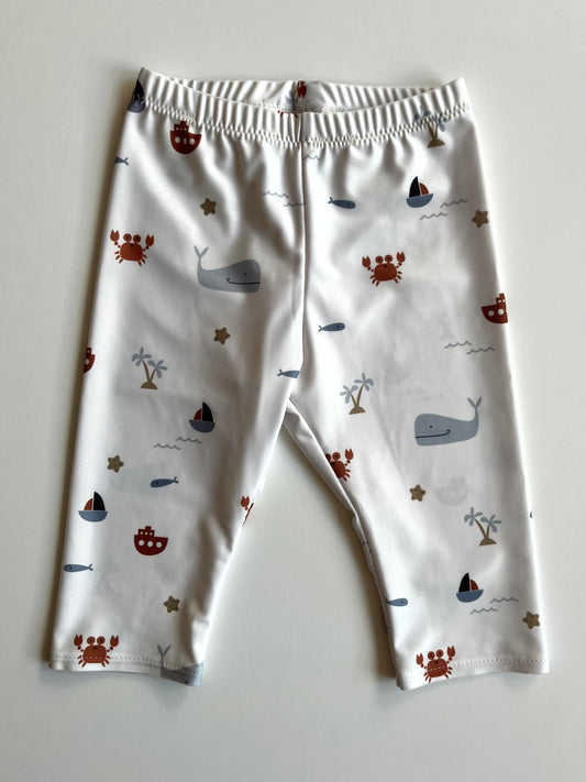 UV 3/4-Shorts "Wasserwelten" - nachhaltige Swimwear