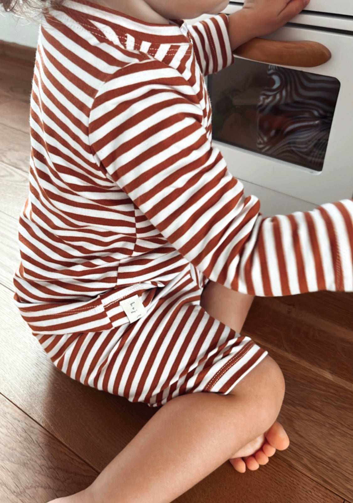 Langarmshirt "Gestreift" (Kupfer)