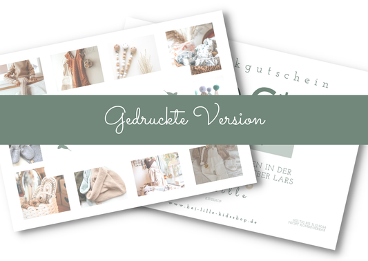 Geschenk-Gutschein (Gedruckt)