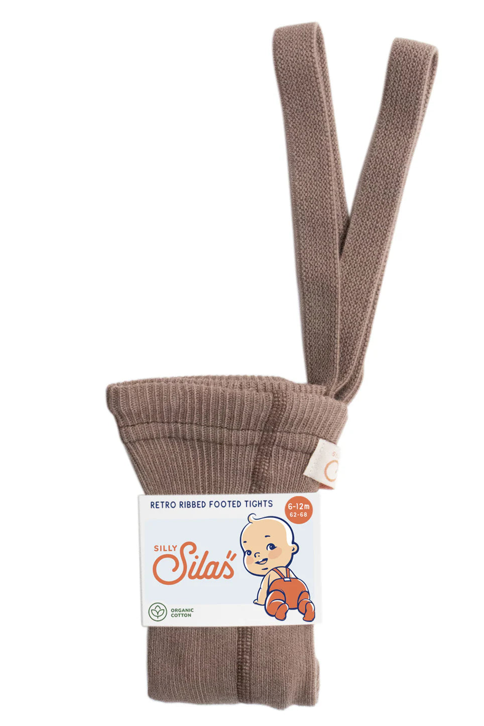 Bio Trägerstrumpfhose "Retro" (Granola) von Silly Silas