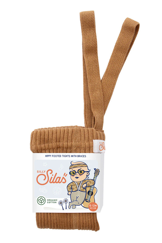 Bio Trägerstrumpfhose "Hippy" (Amber) von Silly Silas