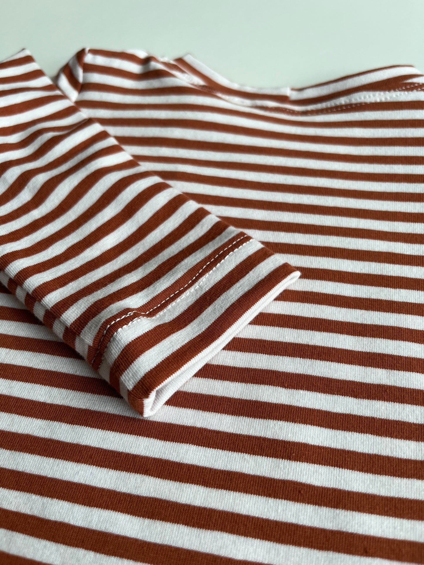 Langarmshirt "Gestreift" (Kupfer)