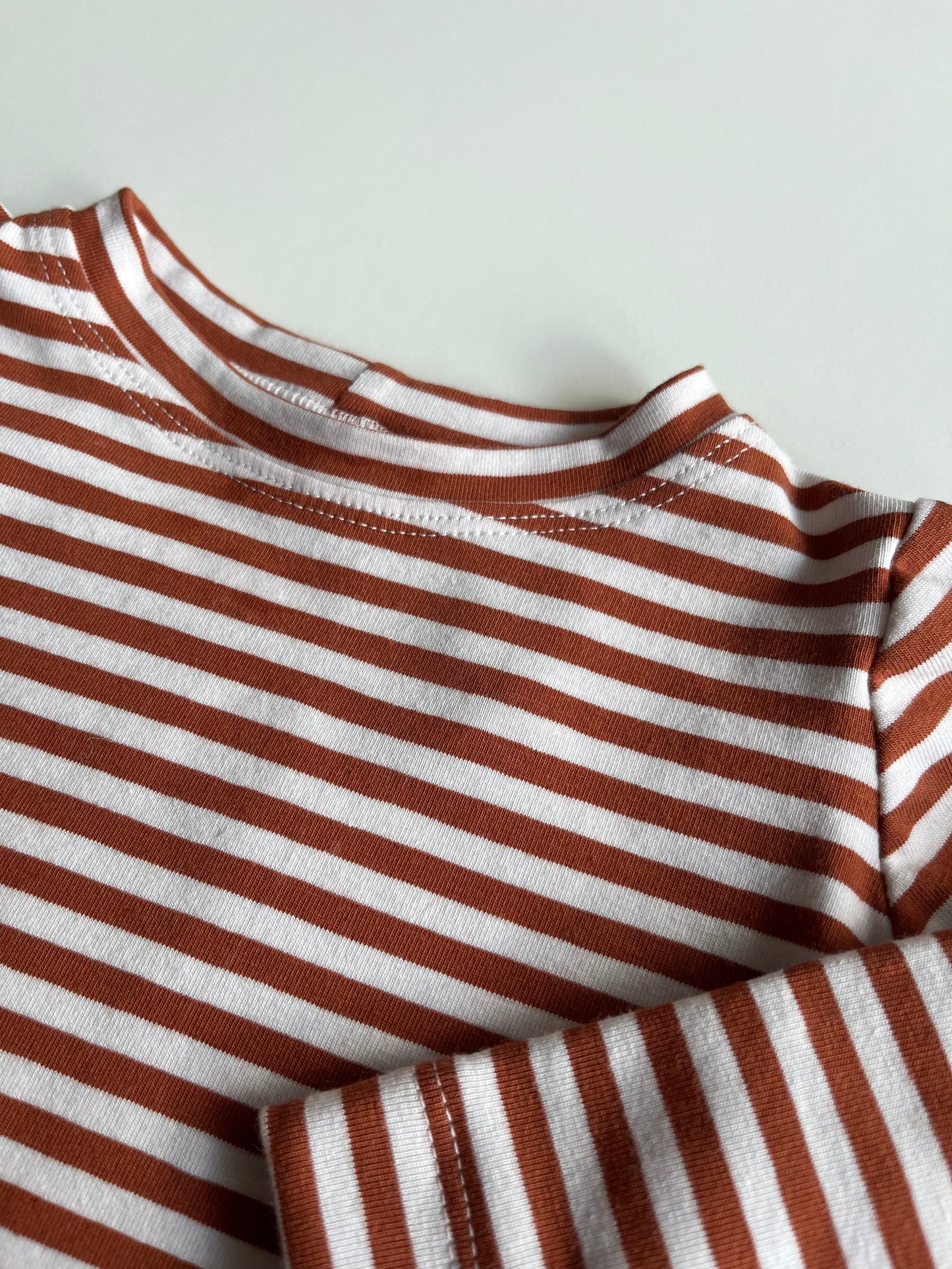 Langarmshirt "Gestreift" (Kupfer)