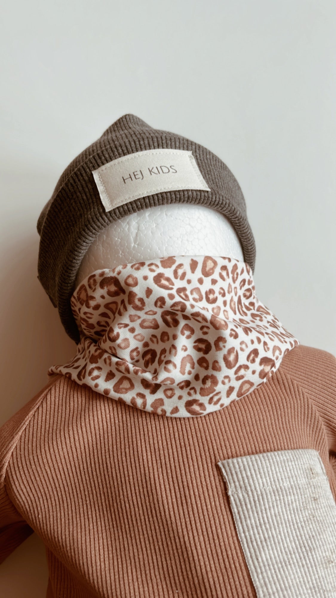 Dünner Loopschal (Leo Beige)
