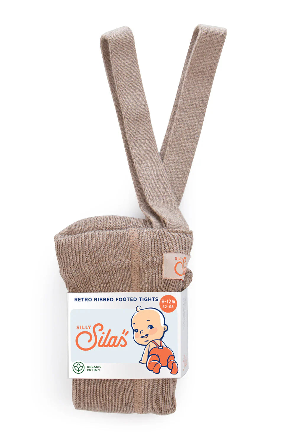Bio Trägerstrumpfhose "Retro" (Peanut) von Silly Silas