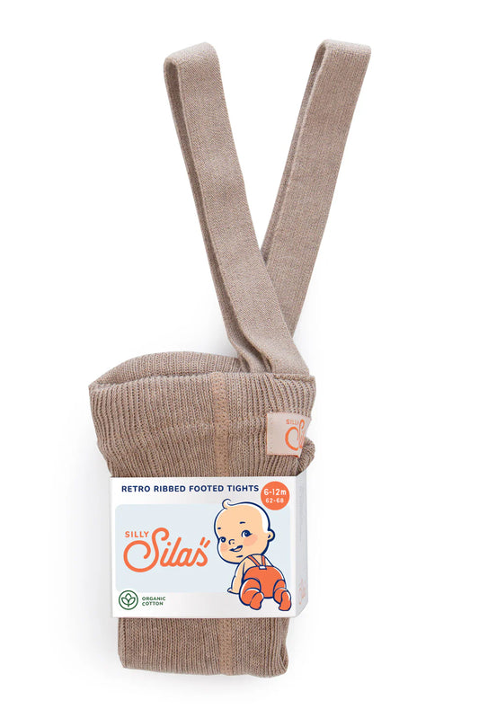 Bio Trägerstrumpfhose "Retro" (Peanut) von Silly Silas