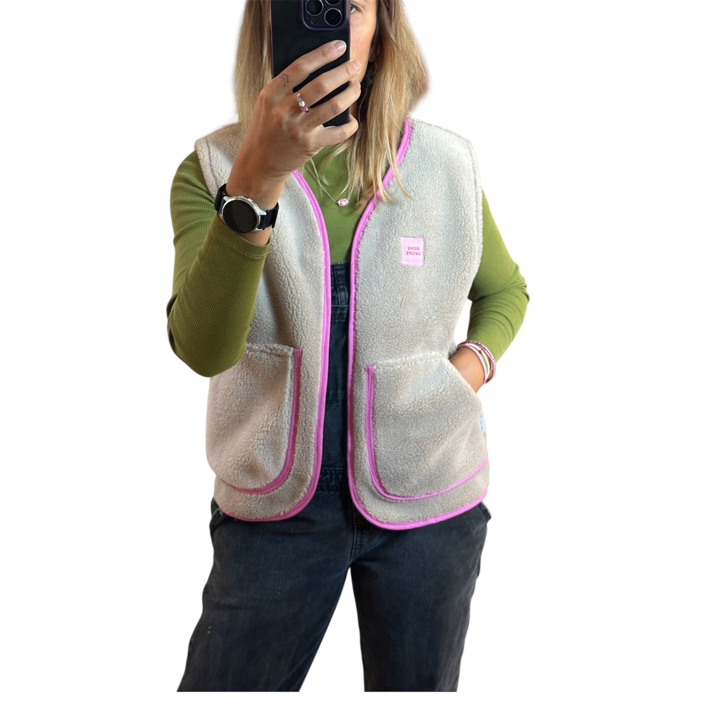 Teddy-Weste "Beige" von Alpenkätzle