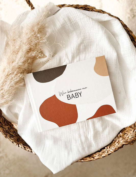 Schwangerschaftstagebuch "Wir bekommen ein Baby" (Boho) von Fischomaswerkstatt