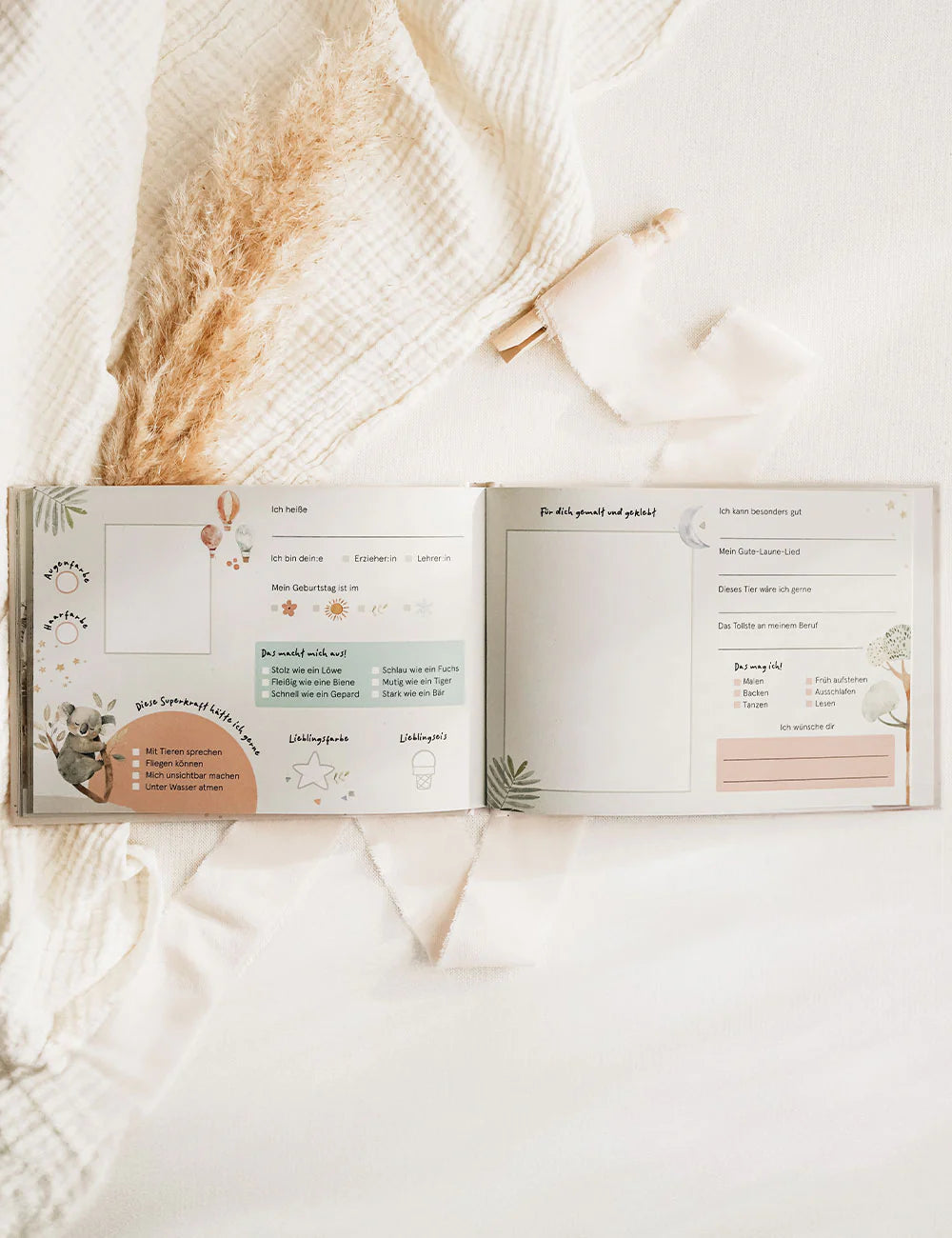 Freundebuch "Boho Safari" von Fischomaswerkstatt