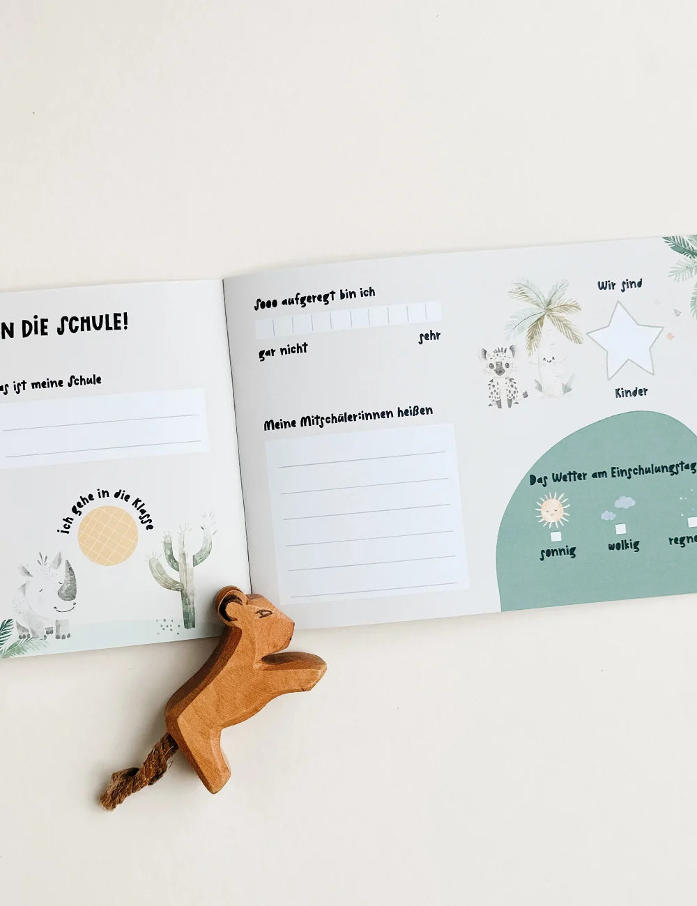 Schulkindbuch "Boho Safari" von Fischomaswerkstatt