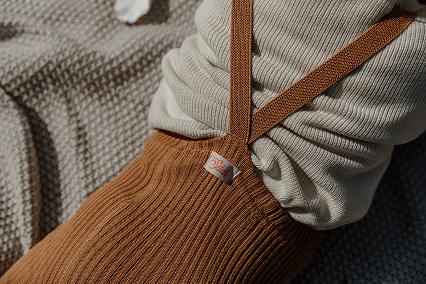 Bio Trägerstrumpfhose "Hippy" (Amber) von Silly Silas