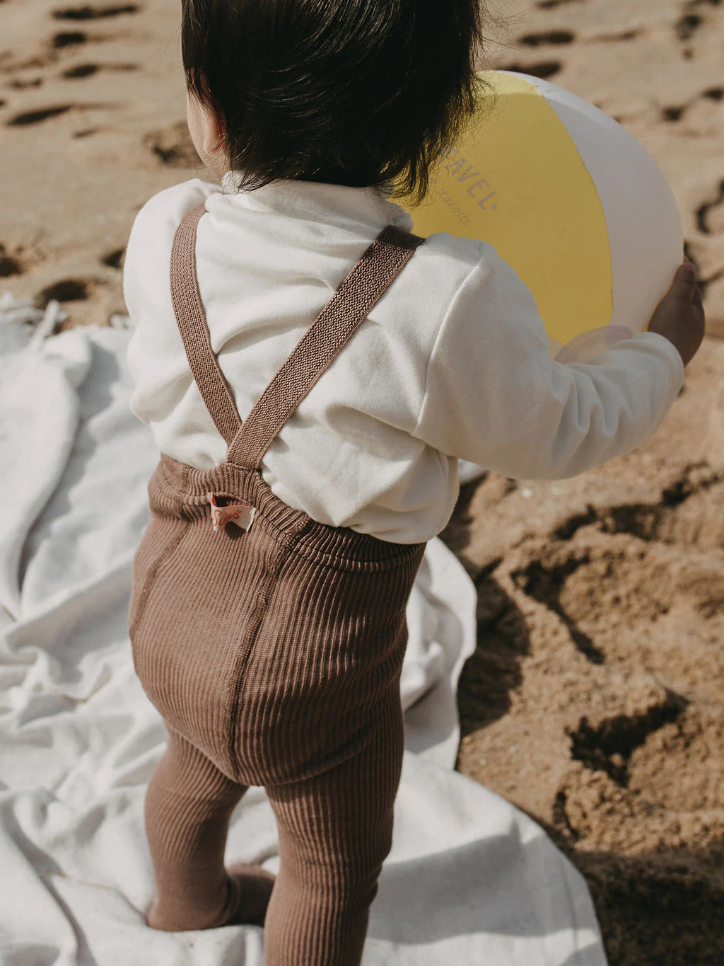 Bio Trägerstrumpfhose "Retro" (Granola) von Silly Silas